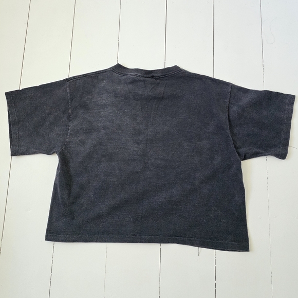 Vintage LA Gear Graphic Logo Tie Dye Single Stitch Cropped Top Tee Tshir… - Picture 2 of 7